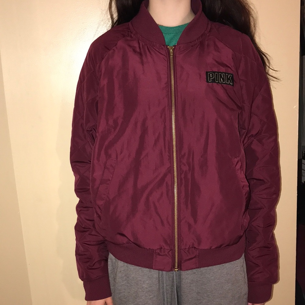 Pink bomber jacket